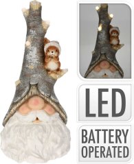 Vianočné dekorácie škriatok s LED osvetlením 57 cm Vianočné dekorácie škriatok s LED osvetlením 57 cm