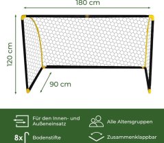 Futbalová bránka prenosná UMBRO 180x90x120cm