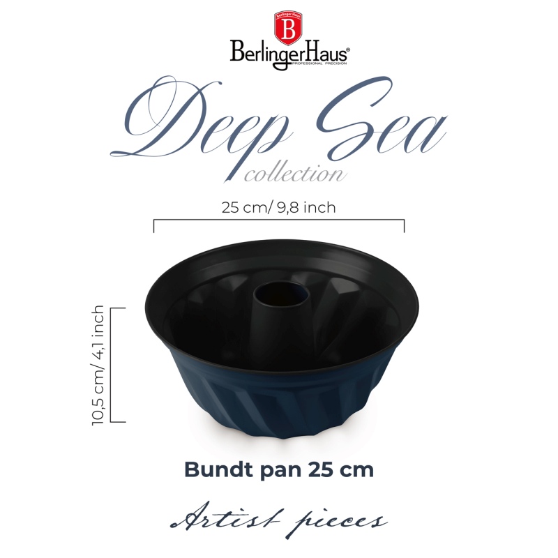 Forma na bábovku s titanovým povrchem 25 cm Deep sea Collection