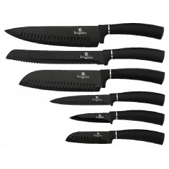 Set cutite cu suprafata antibacteriana 6 buc Royal Black Collection