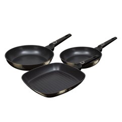 Sada pánví s titanovým povrchem 3 ks Primal Gloss Collection steak