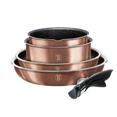 Sada nádobí s odnímatelnou rukojetí 9 ks Rosegold Metallic Line