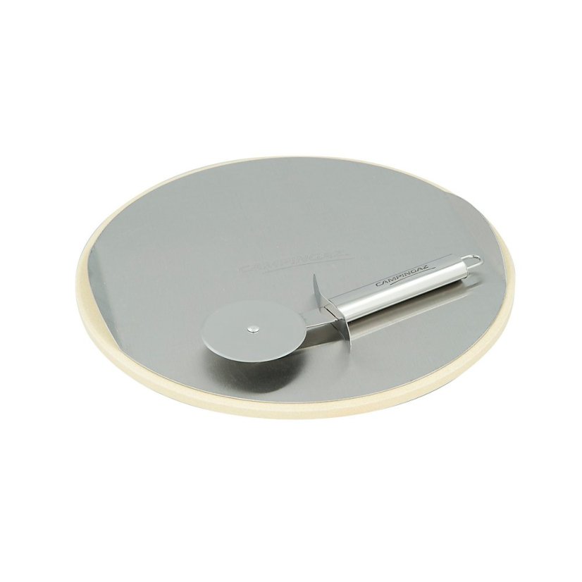 Grilovací keramický kameň s nerezovým plátom CULINARY MODULAR PIZZA STONE
