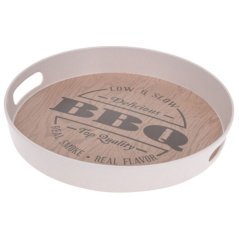 Kulatý servírovací podnos 30 cm BBQ