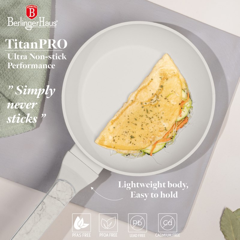 Sada nádobí s titanovým povrchem 10 ks Sahara Marble Collection