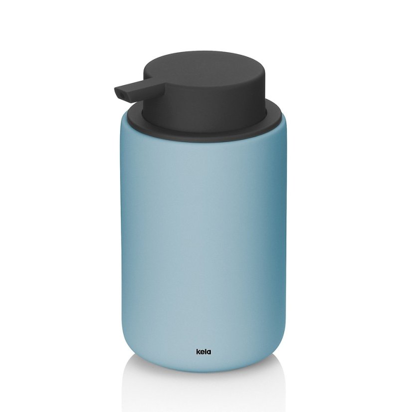 Dávkovač mýdla Sana keramika světle modrá 14,5 x 9 cm 300 ml