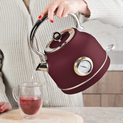 Rychlovarná konvice retro s teploměrem 1,7 l Leonardo Collection