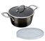 Caserola cu capac cu suprafata din titan 20 cm Colectia Shine Basalt