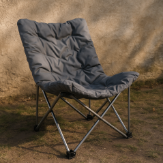 Kempingové skládací křeslo s polstrem 91 cm