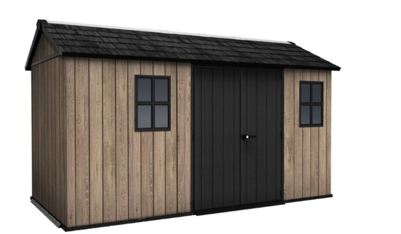 Casă de grădină Keter Apex 7,5 x 13 Ashwood, cu podea