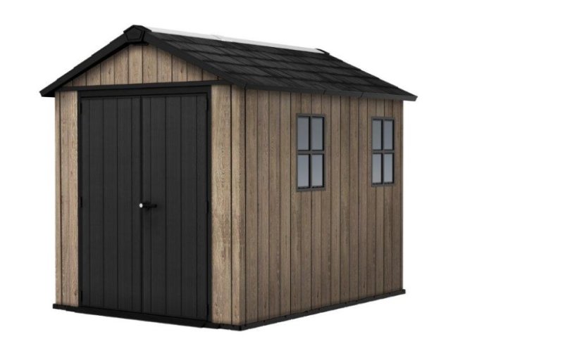 Cabana de grădină Keter Apex 7,5 x 9 Ashwood, cu podea