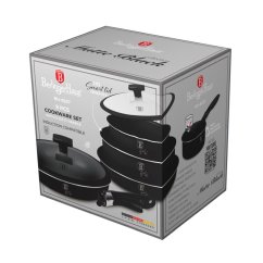 Sada nádobí s titanovým povrchem 9 ks Matte Black Collection
