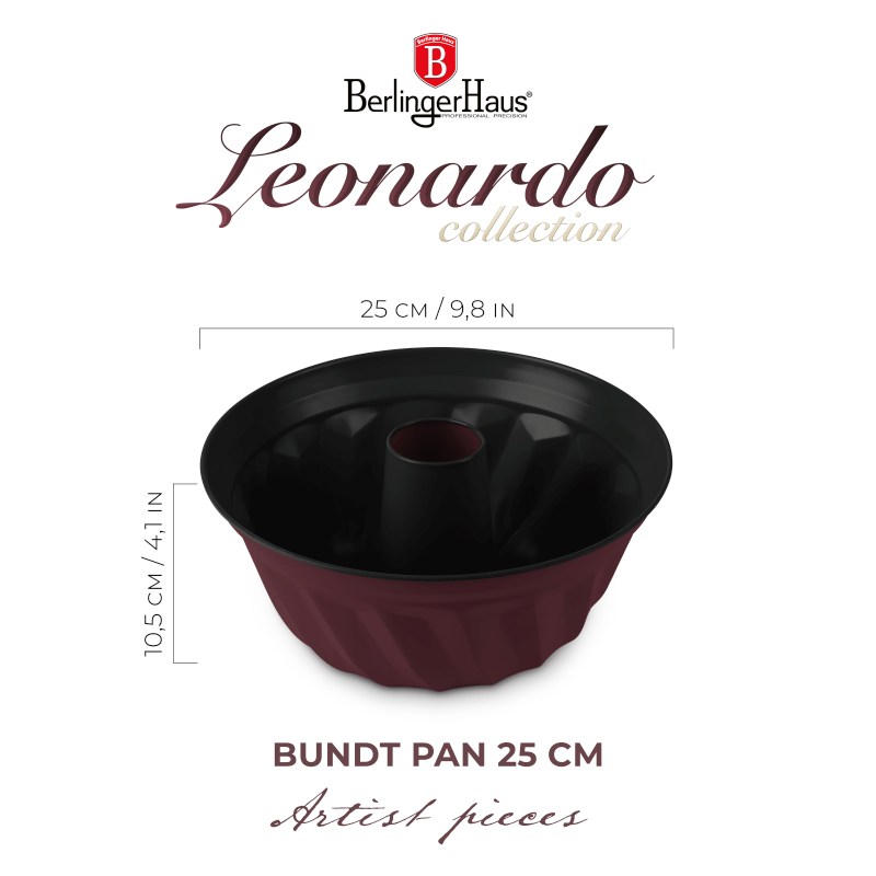 Forma na bábovku s titanovým povrchem 25 cm Leonardo Collection