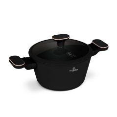 Kastrol s titanovým povrchem a poklicí 20 cm Black Rose Collection