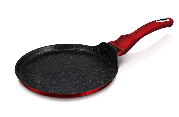 Pánev na palačinky s mramorovým povrchem 25 cm Burgundy Metallic Line