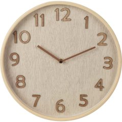 Ceas de perete 38 cm decor lemn deschis