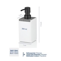 Dávkovač mýdla Cube polyresin bílá 300 ml