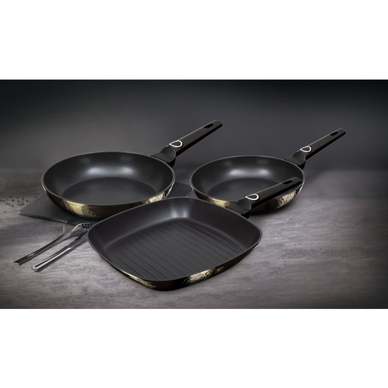 Sada pánví s titanovým povrchem 3 ks Primal Gloss Collection steak