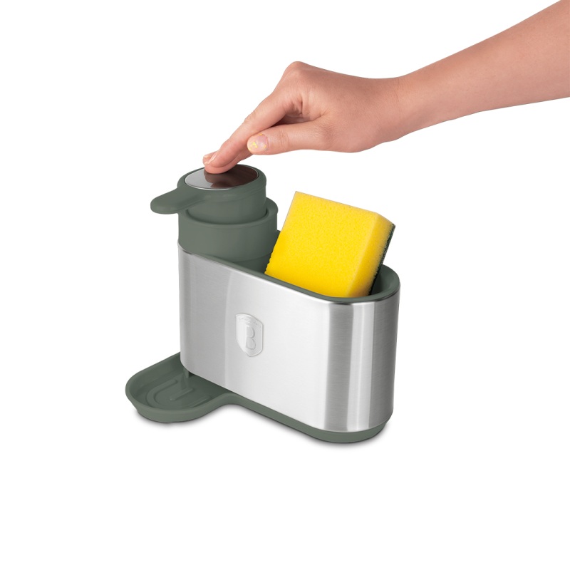 Dávkovač mycího prostředku 2 v 1 Matte Green Collection