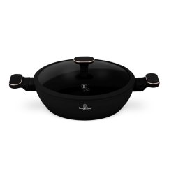Hlboká panvica s titánovým povrchom a pokrievkou 28 cm Black Rose Collection