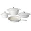 Batería de cocina de hierro fundido Xanten 7 piezas blanca
