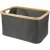 Coș de depozitare cu margine din bambus dreptunghiular 45 x 25 cm