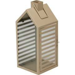 Sada kovových svietidiel 2 ks 18 / 14 cm sivo-hnedá