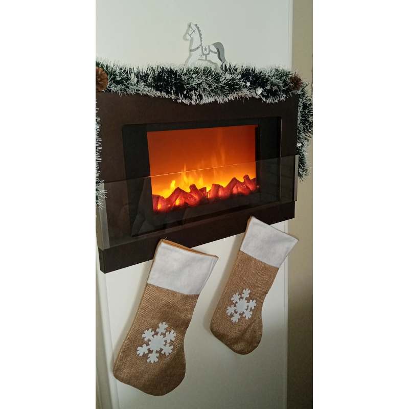 Elektrický krb s LED plameny 41x25cm