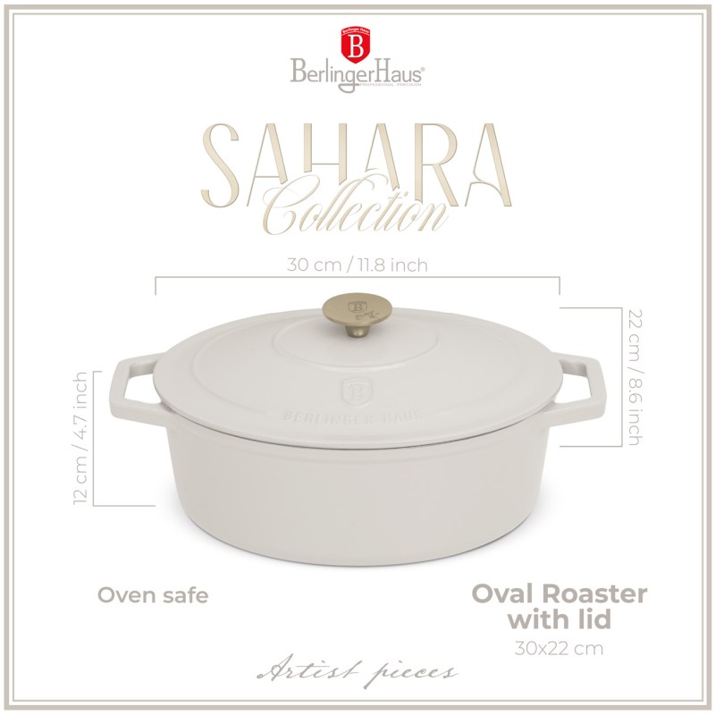 Pekáč litinový s poklicí 30 cm Sahara Collection