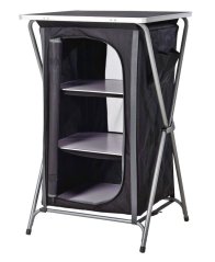 Mobilier de camping dulap pliabil 60 x 97 cm negru