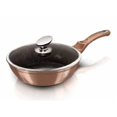 Pánev hluboká s poklicí 24 cm Rosegold Metallic Line