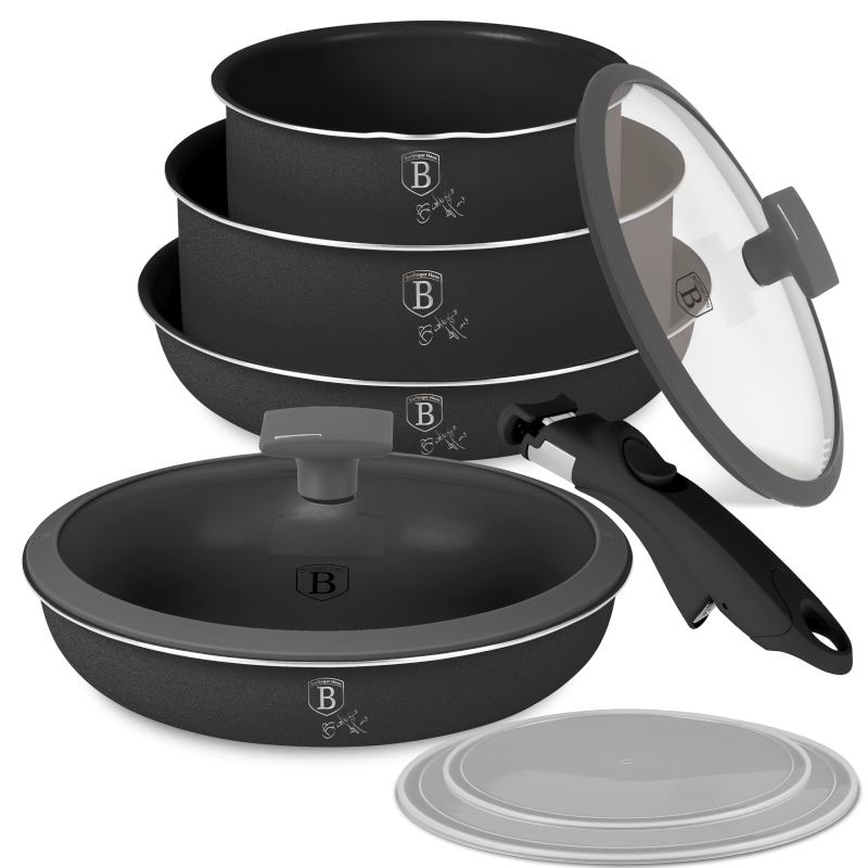 Sada nádobí s titanovým povrchem 9 ks Anthracite Collection