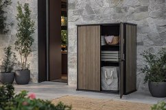 Caja de jardín Keter Signature 1400 l marrón veneciano