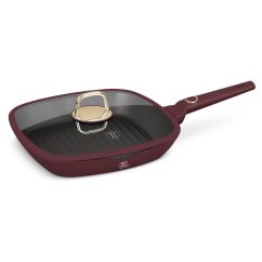 Pánev grilovací s titanovým povrchem a poklicí 28 cm Leonardo Collection