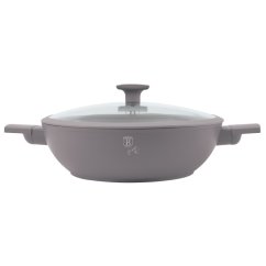 Tigaie WOK cu suprafata din titan si capac 30 cm Taupe Collection Tigaie WOK cu suprafata din titan si capac 30 cm Taupe Collection