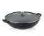 Wok litinový s poklicí CALIDO 36 cm černá