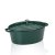 Pekáč litinový s poklicí Calido oválný smaragdově zelená 36x29x15cm 9,3l