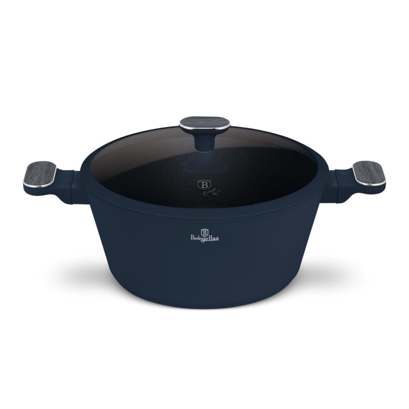 Kastrol s titanovým povrchem a poklicí 28 cm Deep Sea Collection