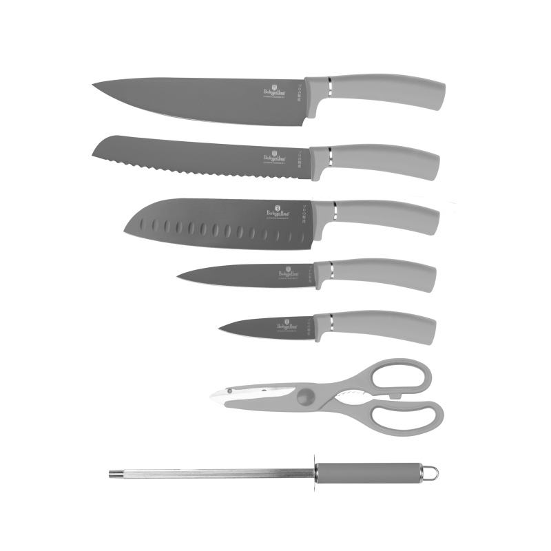 Súprava nožov s nepriľnavým povrchom a otočným stojanom 8 ks Aspen Collection