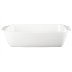 Zapekacia miska FOODIES 21x7,5x32cm kamenina biela