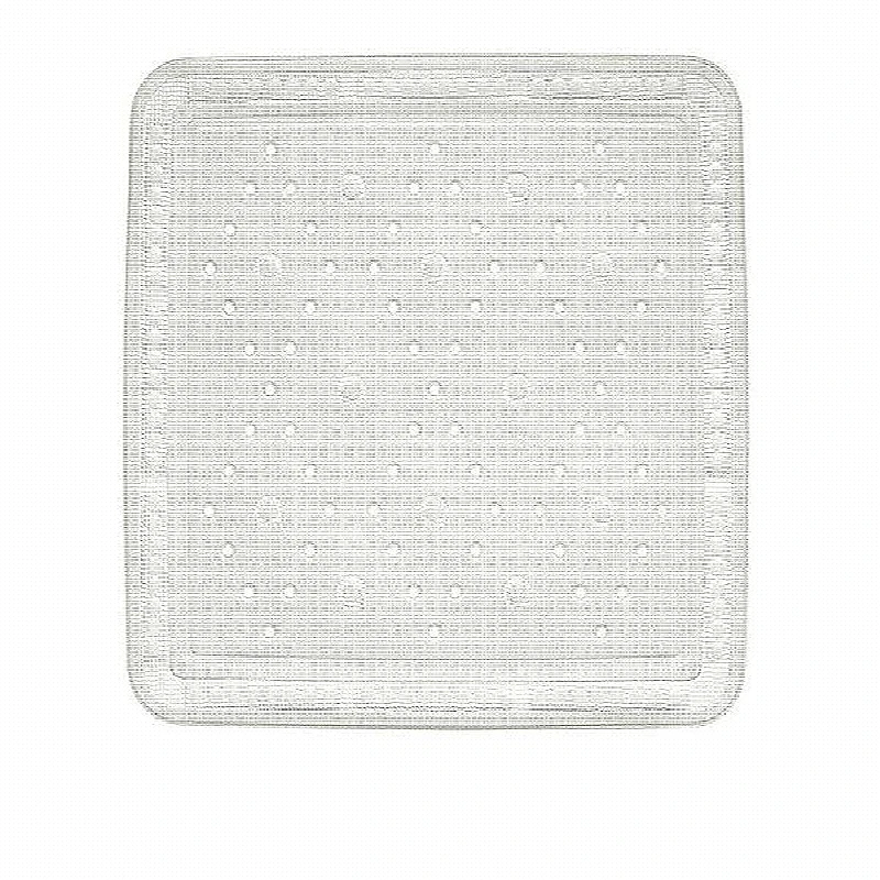 Alfombra de ducha KRETA PVC blanca 55x55cm