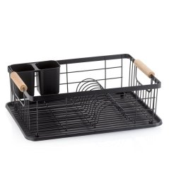 Odkapávač na nádobí Rica kovový černý 35,0x28,0x13,0cm Odkapávač na nádobí Rica kovový černý 35,0x28,0x13,0cm