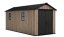 Casă de grădină Keter Apex 7,5 x 17 Ashwood, cu podea