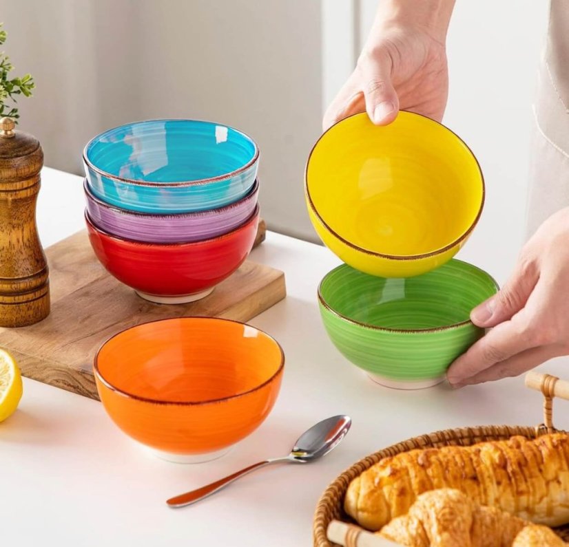 Miska na polévku sada 6 ks 14 cm COLOURS