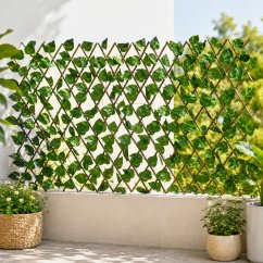 Záhradný paravan s umelými listami PROGARDEN 180 x 90 cm