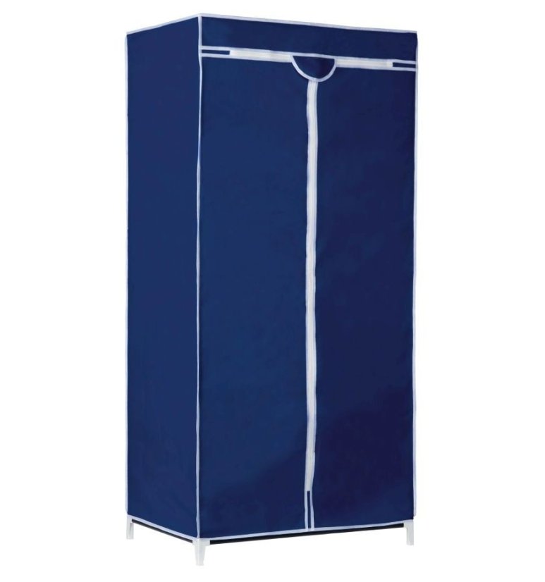 Armario textil 75x50x160cm azul oscuro