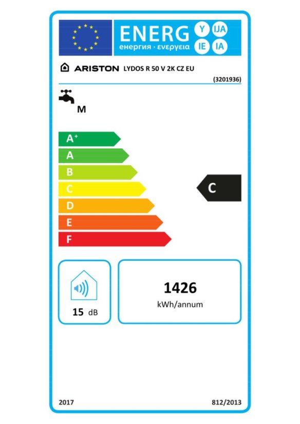 Boiler electric mediu 50 l vertical LYDOS R 50 V 2K CZ EU