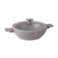Tigaie WOK cu suprafata din titan si capac 30 cm Taupe Collection Tigaie WOK cu suprafata din titan si capac 30 cm Taupe Collection