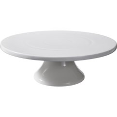 Podnos na dort servírovací porcelán 28 cm bílý