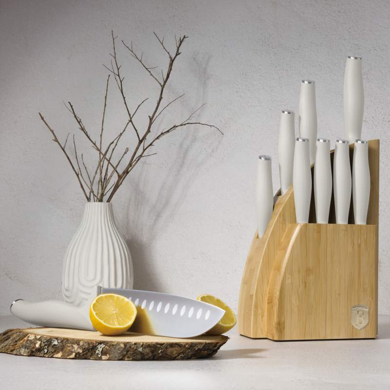 Sada nožů se stojanem BAMBOO 10 ks Sahara Collection